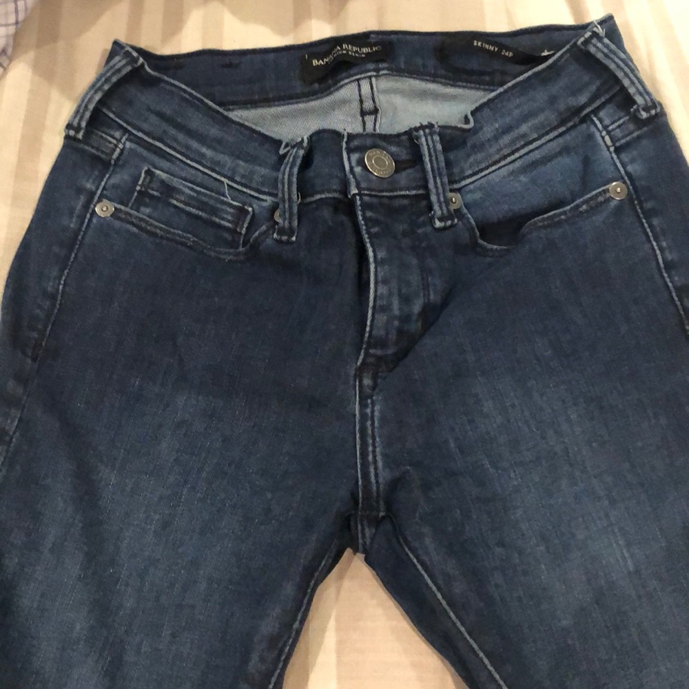 Banana Republic Medium wash skinny petite denim
